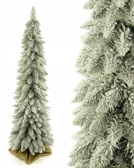 Dirbtinė eglutė SLIM Tatrų eglė, apsnigta, 160 cm