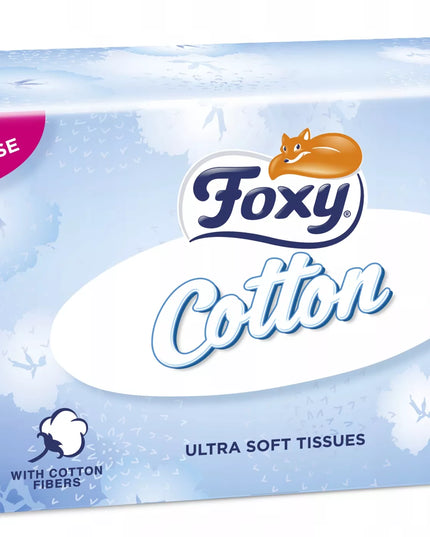 Higieninės servetėlės Foxy Cotton 3 sluoksnių 1080 vnt. - 12 pakuočių
