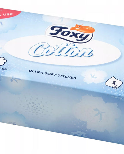 Higieninės servetėlės Foxy Cotton 3 sluoksnių 1080 vnt. - 12 pakuočių