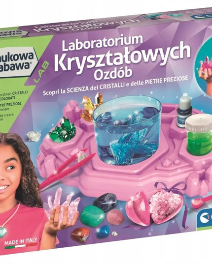 Clementoni mokslo laboratorija kristalų papuošalams 50398