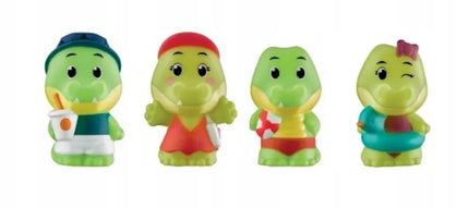 „Croco“ krokodilų šeima – 4 spalvą keičiančių figūrėlių rinkinys, Klorofil