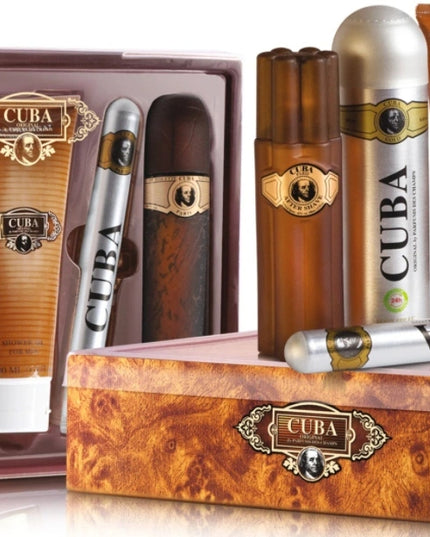 Cuba Gold Men Didelis Dovanų Rinkinys EDS EDT x2 Dezodoranto Gelis 5 Elementai