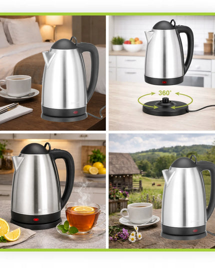 Belaidis elektrinis virdulys Hendi 2,5 l, 2150 W, sidabrinis/pilkas