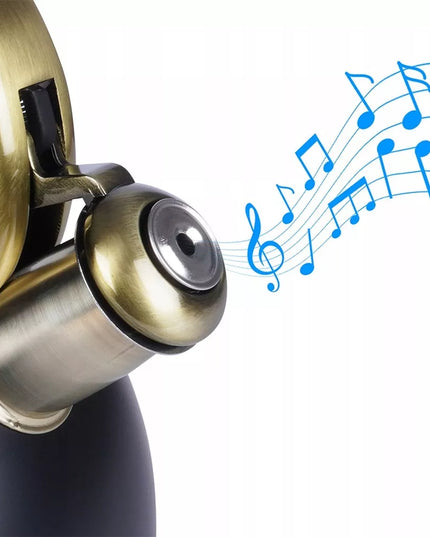 Tradicinis arbatinukas su švilpuku vandeniui virti ant dujinės ir indukcinės viryklės, juodas, 3L