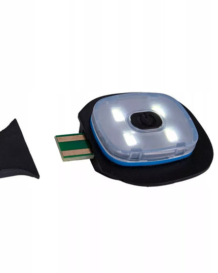 Žieminė kepurė Reis su išimamu LED žibintuvu, USB įkraunama, pašiltinta vilna