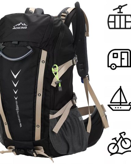 AOKING juoda 35 l turistinė ir žygių kuprinė kalnams bei miestui