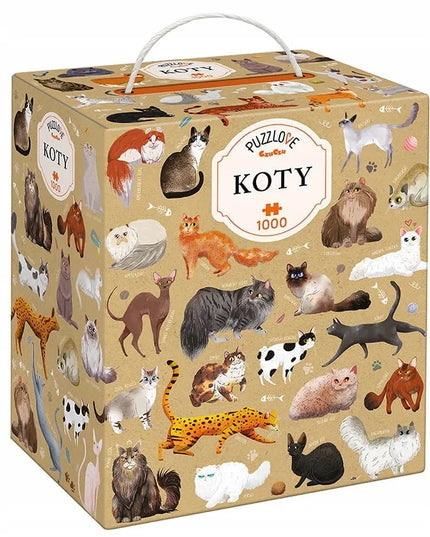 CzuCzu Puzzlove „Šeimos katės“ dėlionė, 1000 detalių, 93235
