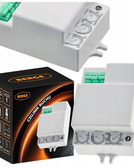 Mikrobangų LED judesių jutiklis 1200W HF Reguliuojamas Lengvas montavimas