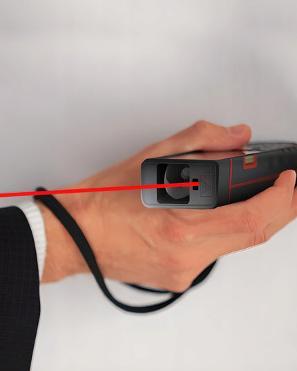 Lazerinis atstumo matuoklis skaitmeninis kampainis (inclinometras) matuoklis, gulsčiukas, atmintis 40m