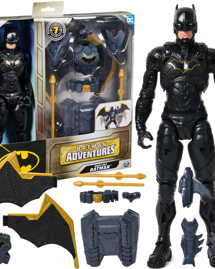 DC BATMAN ADVENTURES didelė figūrėlė, tamsos riteris 30 cm + 7 priedai