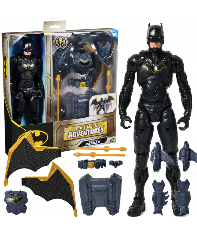 DC BATMAN ADVENTURES didelė figūrėlė, tamsos riteris 30 cm + 7 priedai