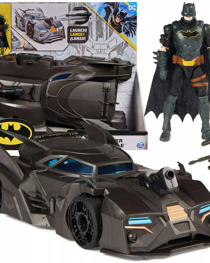DC Comics Batman figūrėlės rinkinys 10 cm + Crusader Batmobile transporto priemonė 4+