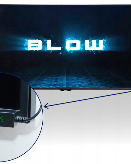 Televizijos imtuvas DVB-T2 HEVC H.265 FULL HD MINI STICK su nuotolinio valdymo pulteliu ir baterijomis