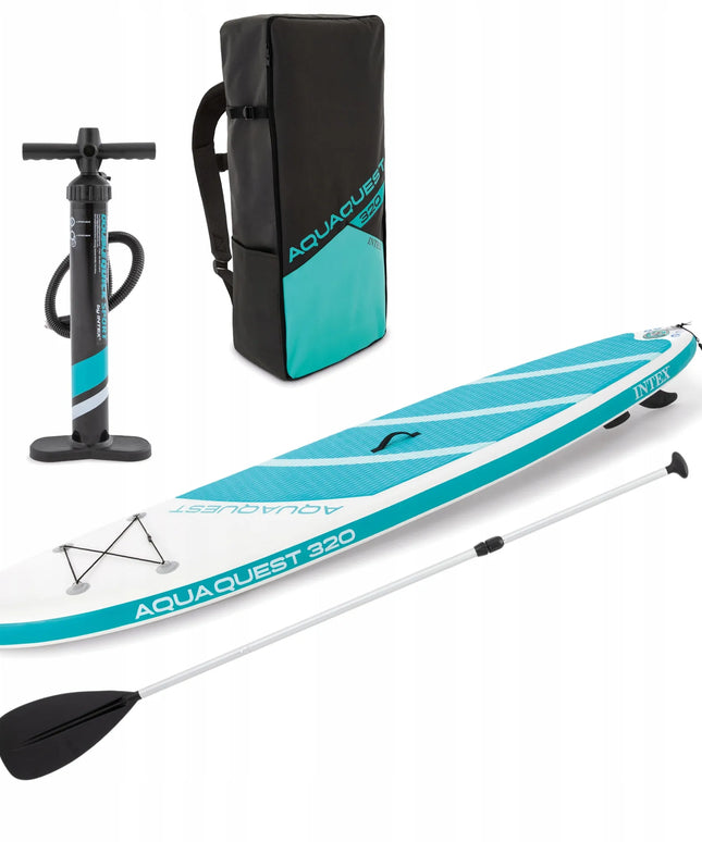 SUP lenta, irklentė AQUA QUEST 320 x 81 x 15 CM mega rinkinys 7v1 INTEX