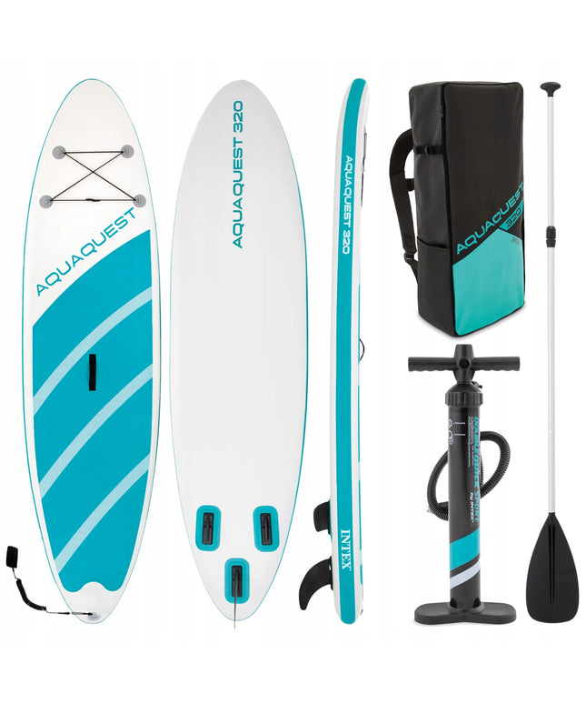 SUP lenta, irklentė AQUA QUEST 320 x 81 x 15 CM mega rinkinys 7v1 INTEX