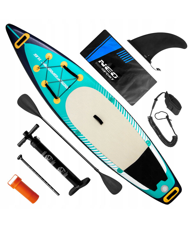 Neo-sport Reefbreak SUP irklentė 350 x 81 x 15 cm mega komplektas 7-viename
