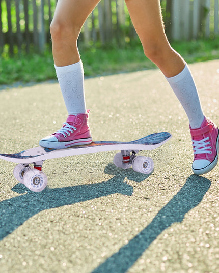 RIEDLENTĖ FISZKA VAIKAMS SU RANKENA DENYJE ŠVIEČIANTYS LED RATUKAI TVIRTA