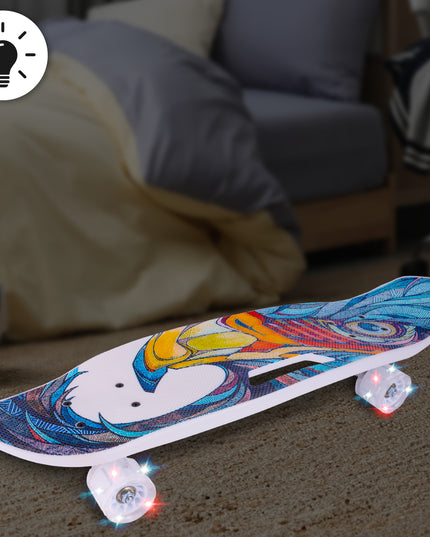 RIEDLENTĖ FISZKA VAIKAMS SU RANKENA DENYJE ŠVIEČIANTYS LED RATUKAI TVIRTA