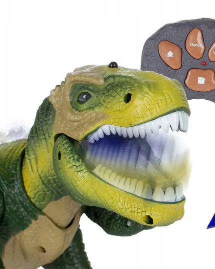 „MalPlay“ nuotoliniu būdu valdomas interaktyvus T-Rex dinozauras – vaikšto, riaumoja, šviečia