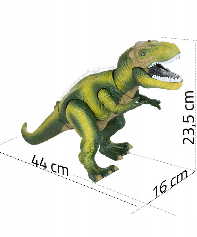 „MalPlay“ nuotoliniu būdu valdomas interaktyvus T-Rex dinozauras – vaikšto, riaumoja, šviečia