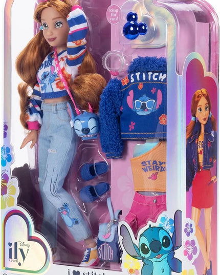 DISNEY ILY 4EVER madinga 30 cm lėlė su Stitch motyvais ir priedais