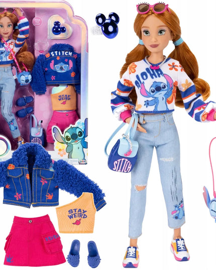 DISNEY ILY 4EVER madinga 30 cm lėlė su Stitch motyvais ir priedais