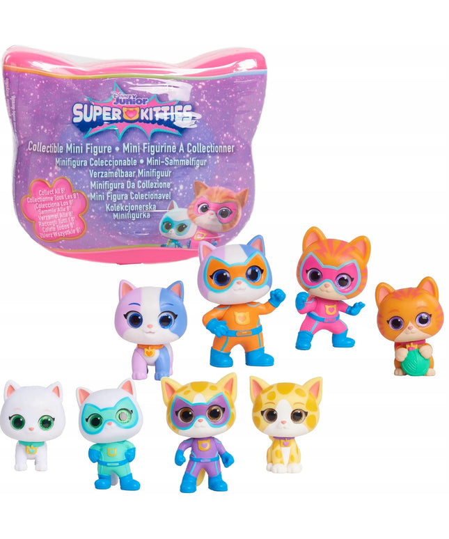 DISNEY JUNIOR SUPER KITTIES mini staigmenos figūrėlė, katytė, nuo 3 metų