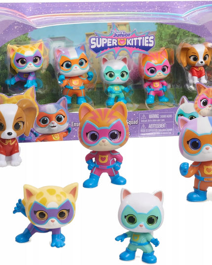 Disney Junior SuperKitties 5 figūrėlių rinkinys