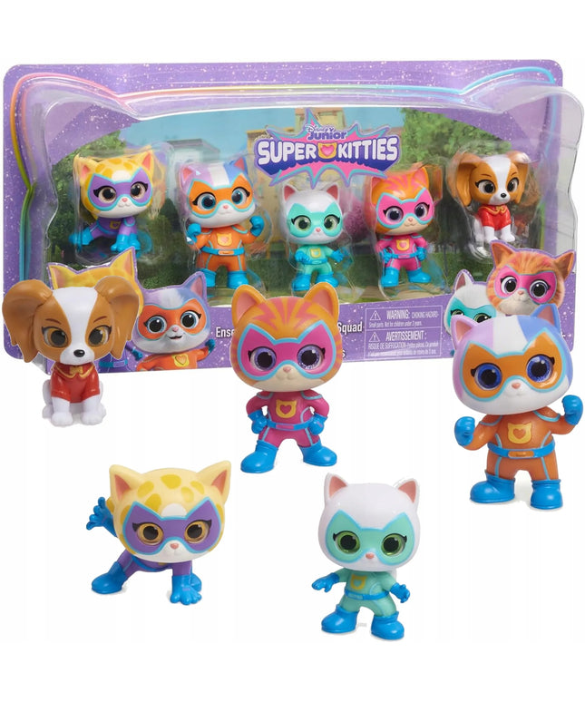 Disney Junior SuperKitties 5 figūrėlių rinkinys