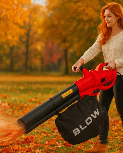 Elektrinis sodo lapų pūstuvų siurblys smulkintuvas galingas 3500W