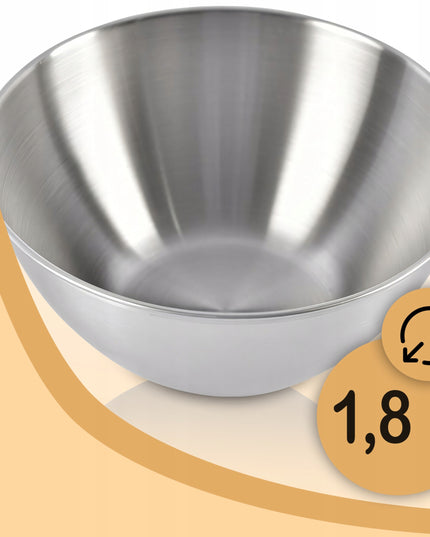 Tikslios elektroninės virtuvinės svarstyklės su dubeniu, 1g-5kg, nerūdijančio plieno (INOX), laikmatis, termometras