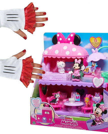Just Play Minnie Mouse dviejų aukštų namelis su čiuožykla, figūrėlėmis ir aksesuarais + dovana