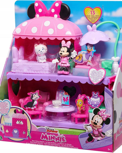 Just Play Minnie Mouse dviejų aukštų namelis su čiuožykla, figūrėlėmis ir aksesuarais + dovana