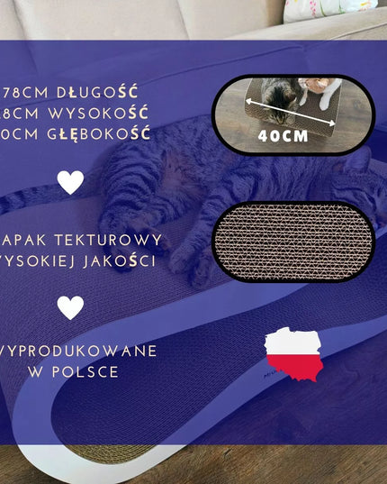 Mruu&Pruu LEON XXL draskyklė ir gultas didelėms katėms