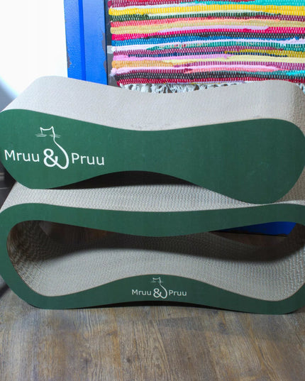 DIDELĖ KATĖS DRASKYKLĖ IR GULIMA VIETA Mruu&Pruu 78x28x24 cm ŽALIA