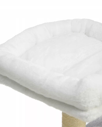 Katės draskyklė, gultas, namelis, 4 aukštai, pilka, 107 cm, Royal&Petsky