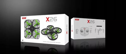 SYMA X26 nuotoliniu būdu valdomas išmanusis dronas vaikams, 2,4 GHz, LED apšvietimas, 3D režimas