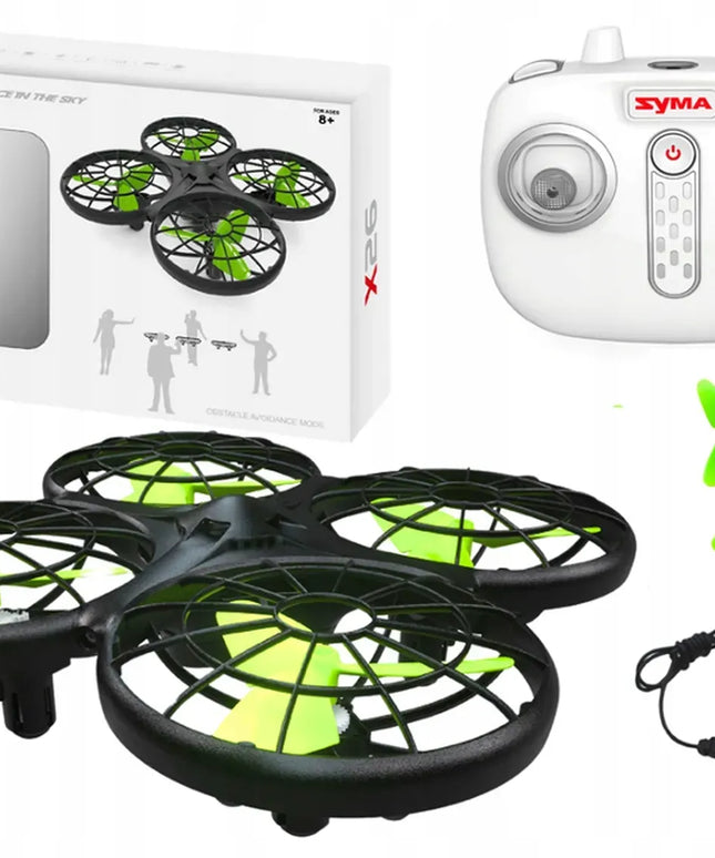 SYMA X26 nuotoliniu būdu valdomas išmanusis dronas vaikams, 2,4 GHz, LED apšvietimas, 3D režimas