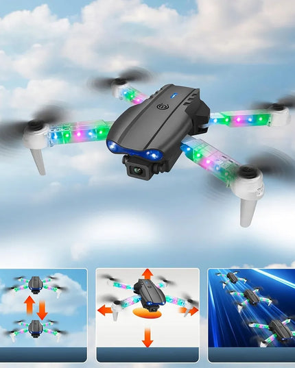 Bedee E99 sulankstomas dronas su kamera, LED apšvietimu ir laikymo krepšiu