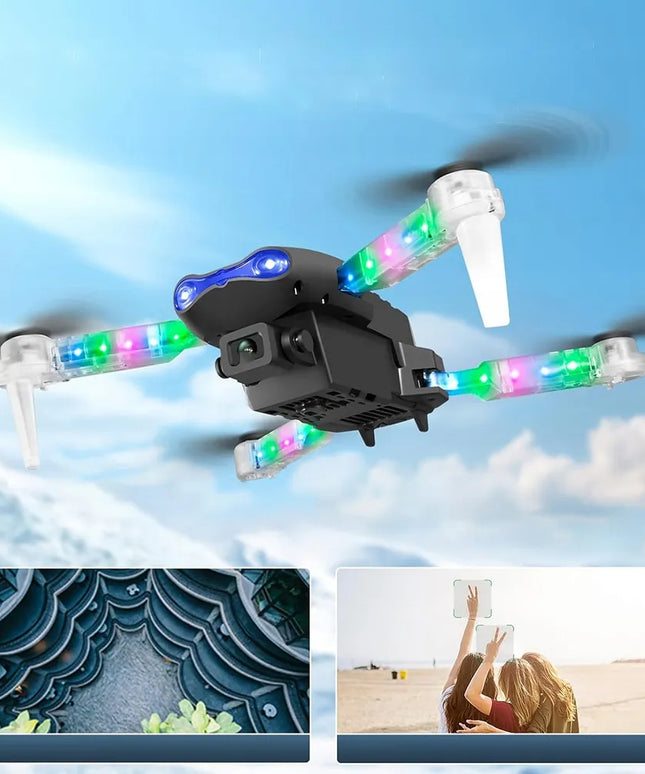 Bedee E99 sulankstomas dronas su kamera, LED apšvietimu ir laikymo krepšiu