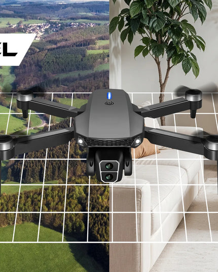 A88GT dronas su 2 kameromis, Wi‑Fi, valdikliu su ekranu, 3 akumuliatoriais, bešepetėliu varikliu, 300 m veikimo nuotoliu, 130 g