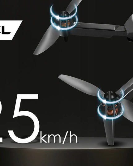 A88GT dronas su 2 kameromis, Wi‑Fi, valdikliu su ekranu, 3 akumuliatoriais, bešepetėliu varikliu, 300 m veikimo nuotoliu, 130 g