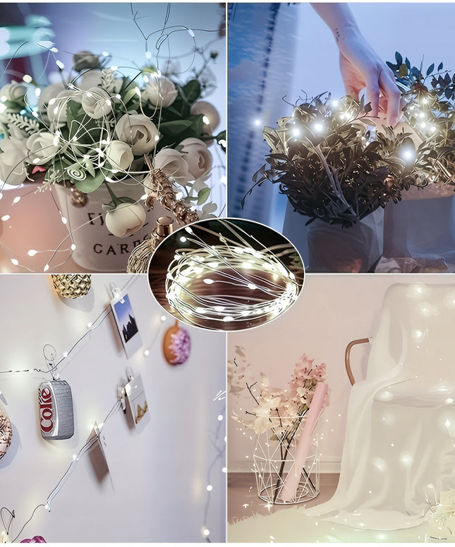 DRUCIK 500 LED ŠALTAI BALTA Kalėdinė girlianda 50m Ryžių lemputės