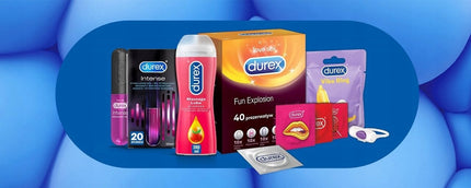DUREX Prezervatyvai Surprise Me Mix rinkinys 40 vnt. Stimuliuojantys Ploni
