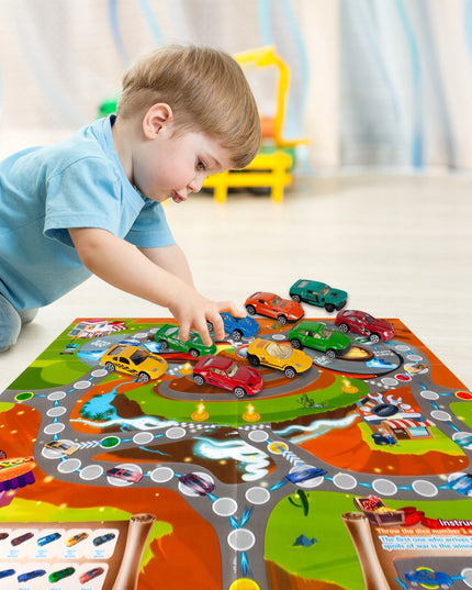 Didelis sunkvežimis žaisliniai automobiliai, paleidimo įrenginys, sunkvežimis transportuotojas 10 automobiliukų didelis