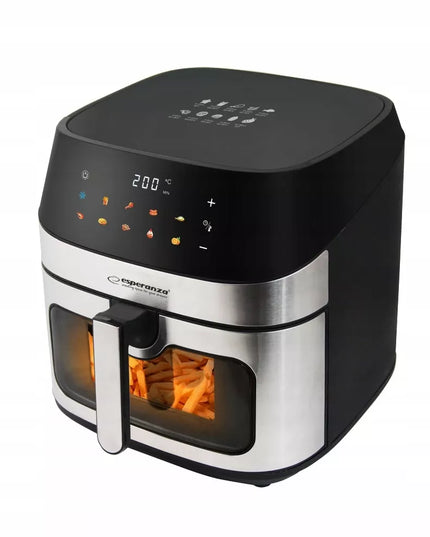 DIDELĖ BERIEBALĖ FRITIUROVĖ ORO KEPTUVĖ 8L 1600W 8 AUTOMATINĖS FUNKCIJOS