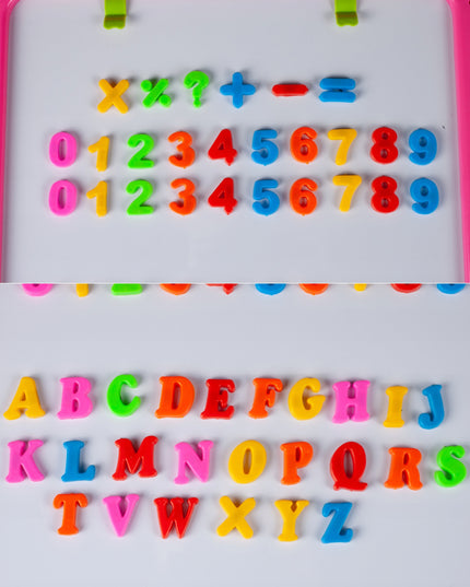 DIDELĖ MAGNETINĖ LENTA RAIDĖMS IR SKAIČIAMS VAIKAMS SAUSAI TRINAMA KREDINĖ