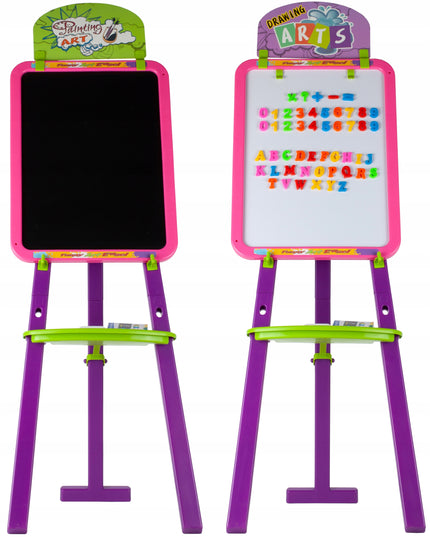 DIDELĖ MAGNETINĖ LENTA RAIDĖMS IR SKAIČIAMS VAIKAMS SAUSAI TRINAMA KREDINĖ