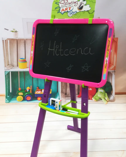 DIDELĖ MAGNETINĖ LENTA RAIDĖMS IR SKAIČIAMS VAIKAMS SAUSAI TRINAMA KREDINĖ