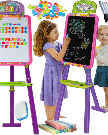 DIDELĖ MAGNETINĖ LENTA RAIDĖMS IR SKAIČIAMS VAIKAMS SAUSAI TRINAMA KREDINĖ